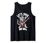 Guitarra Rock And Roll Cat Guitarist Vintage Rock & Roll Cat Camiseta sin Mangas