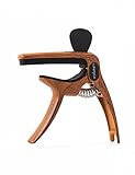 Linrax C1 Cejilla Guitarra Capo 3 en 1 con Soporte para Púas y Puente Pin Puller,...