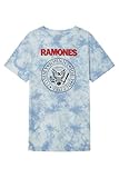 Springfield Camiseta para Mujer Ramones, Colección Culpables, Azul, M