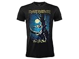 Camiseta Iron Maiden Fear of The Dark. Camiseta Oficial Rock Negra. Banda de Metal Pesado....