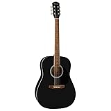 Fender FA-25 Dreadnought Acoustic Guitar, Walnut Fingerboard, Black