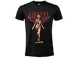 Camiseta Nirvana in Utero. Camiseta Oficial Rock Algodón Negro Unisex Adulto Niño. (XXL)