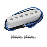 FLEOR Pastilla de bobina simple Pastillas ST Alnico 5 Pastillas de guitarra central...