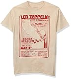 LED Zeppelin – en Concierto – Camiseta Tie Dye Tan Blanco Blanco XL