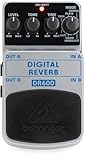 Behringer DR600 Digital Stereo Reverb Pedal with 6 Studio-Quality Effects, Dual Output...