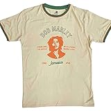 Rock Off officially licensed products Bob Marley Ringer T Shirt Thing Called Love Nuevo...