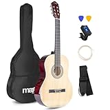 MAX SoloArt Guitarra clasica con cuerdas de nailon para Principiantes Adultos - guitarra...