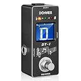 Donner DT-1 Chromatic Pedal Afinador Guitarra Eléctrica, Guitar Tuner Pedal True Bypass