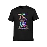 Cold-Play Rd - Camiseta unisex para hombre, color blanco, Negro, S