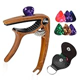 PBUSPU Cejilla Guitarra EspañOla, Cejilla Guitarra Acustica, con 6 Puas Guitarra,...