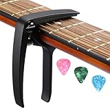 Asmuse Cejilla Guitarra Española Acústica Eléctrica Profesional, Guitar Capo de Ligero...