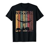 Vintage Retro Zeppelin - Dirigible dirigible envejecido Camiseta