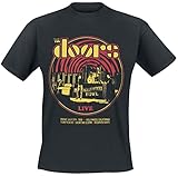 The Doors Warp Hombre Camiseta Negro XL 100% algodón Vorne Bedruckt Regular