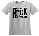 We Will Rock You - Camiseta para niños y niñas, diseño de guitarra musical, Camiseta...