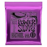 Ernie Ball Power Slinky - Cuerdas para guitarra eléctrica, entorchado de níquel, 1...