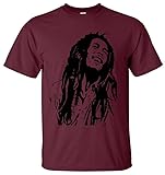 Bob Marley Inspired Reggae - Camiseta para hombre, diseño de marihuana con texto en...